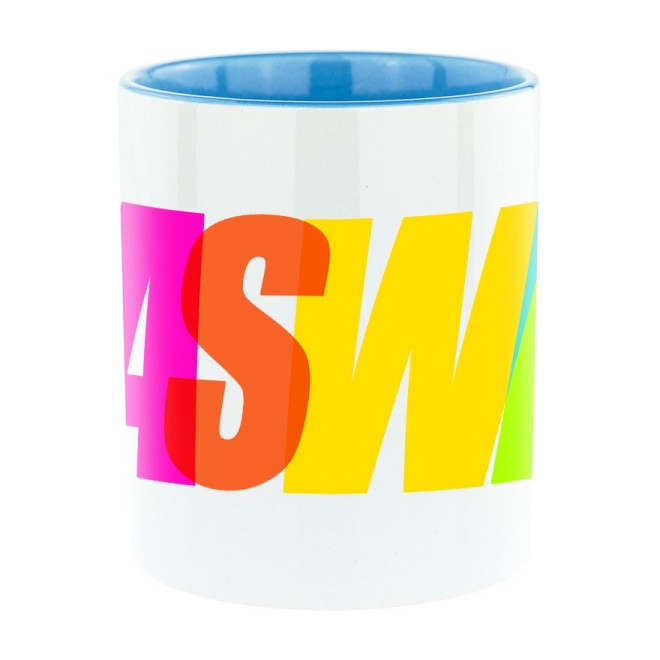 Tazza bicolore Ilias Welt COLORFUL blu chiaro