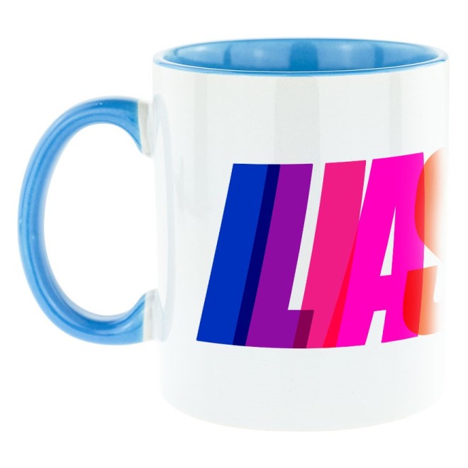 Tazza bicolore Ilias Welt COLORFUL blu chiaro