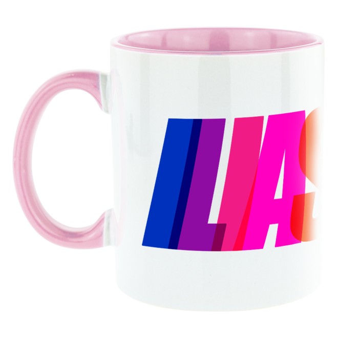 Ilias Welt COLORFUL tazza bicolore rosa