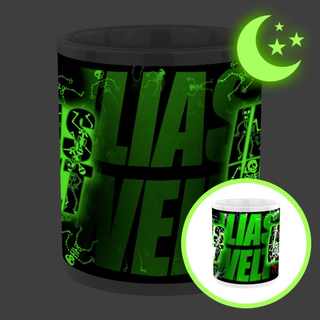 Ilias Welt SKELETT Glowing in the Dark Mug
