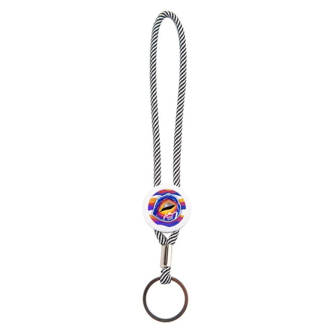 Blueberry SUMMERKISS Porte-clés boucle gris/blanc