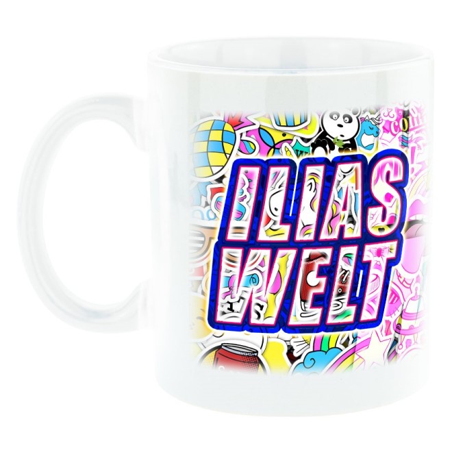 ILIAS sticker world mug