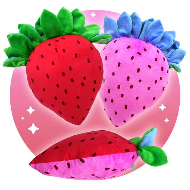 ILIAS MONDE Parure de lit + oreiller fraise