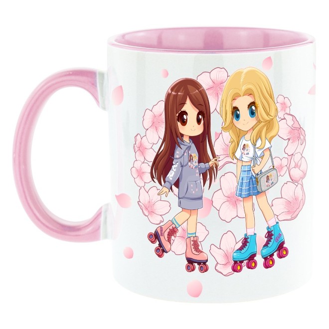 Mangadolls Hanami tazza bicolore rosa
