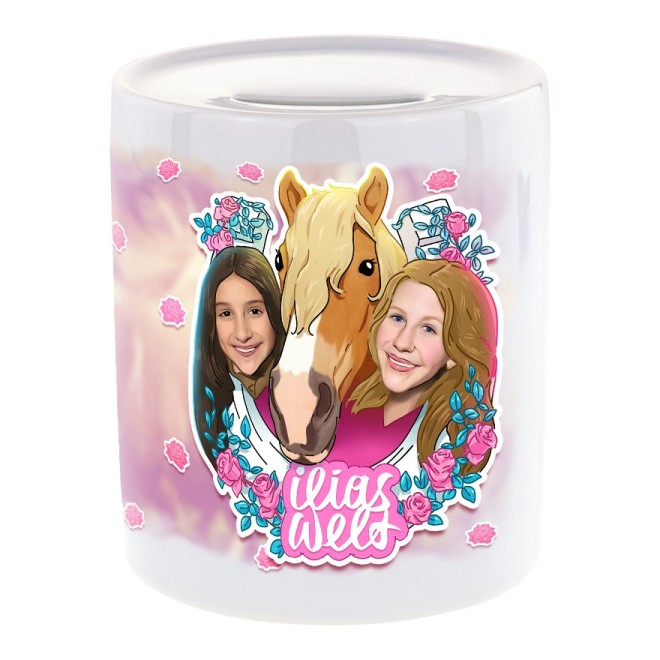 Tirelire Le monde d'Ilia Amour des chevaux