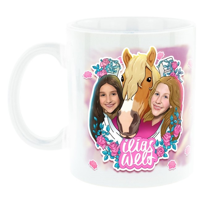 Ilias world horse love mug