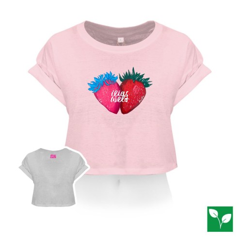 Ilias World Strawberries Organic Crop T-Shirt donna