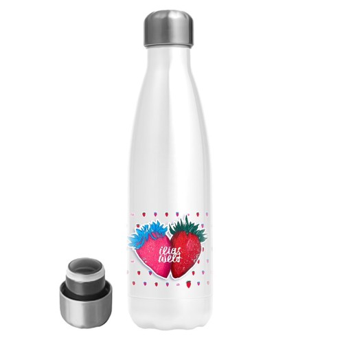 Ilias Welt Fraise Gourde en acier inoxydable 500ml