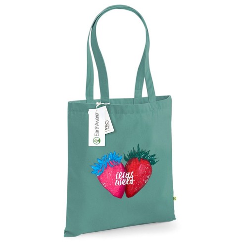 Ilia's World Borsa di cotone alle fragole