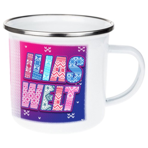 Ilias Pulls d'hiver Tasse en émail