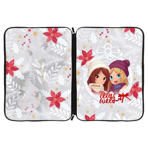 Mangadolls Winter Magic: custodia per tablet o laptop in neoprene