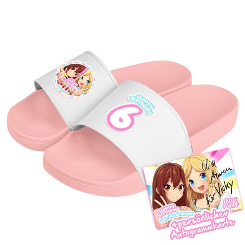 Chaussons de bain 6e anniversaire Mangadolls