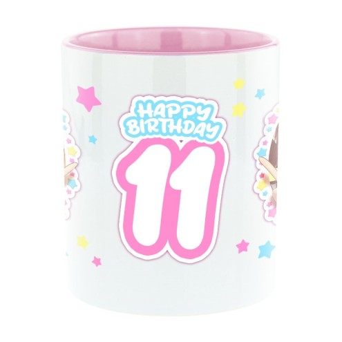 Mangadolls 11e anniversaire Bi-Color Mug rose