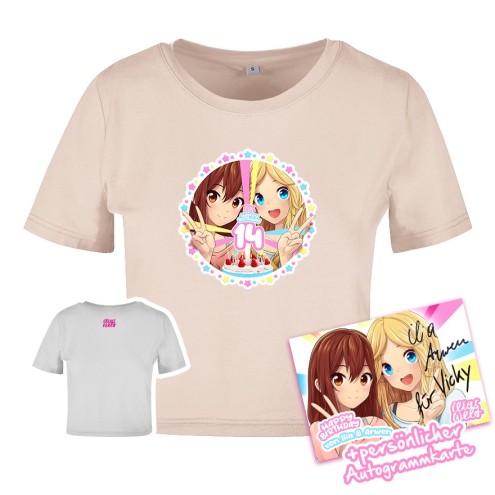 Mangadolls 14e anniversaire Crop T-shirt femmes