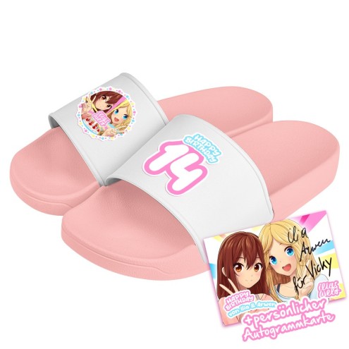 Chaussons de bain du 14e anniversaire de Mangadoll