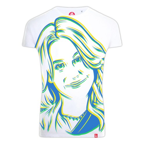 ilia wears T-shirt d'été azur