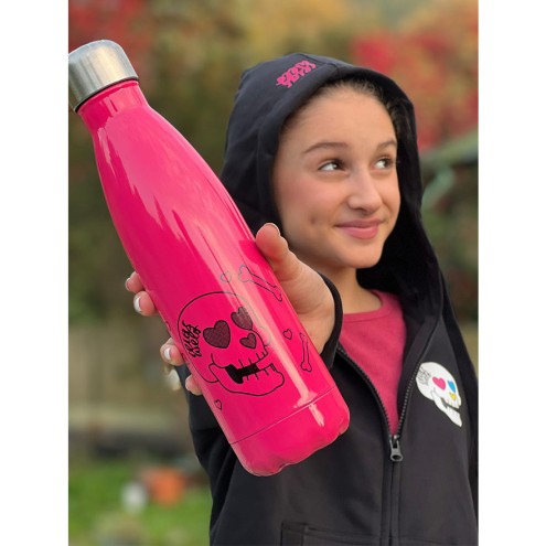 Ilias Welt Skull Gourde en acier inoxydable 500ml