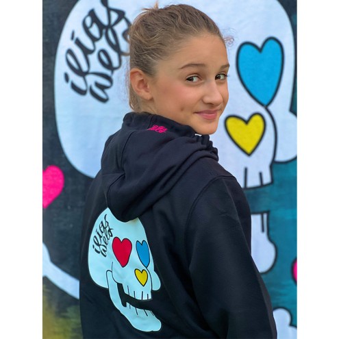 Ilias World Skull Premium Zipped Hoodie women