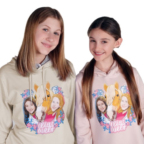 Ilia's World Horse Love Organic Hoodie women
