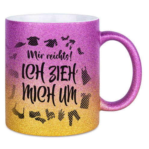 I change my clothes glitter cup