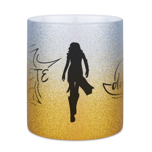 Unexpected twist glitter mug