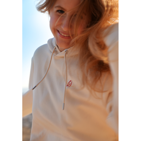 ilia wears Unisex Hoodie aus Terry pink