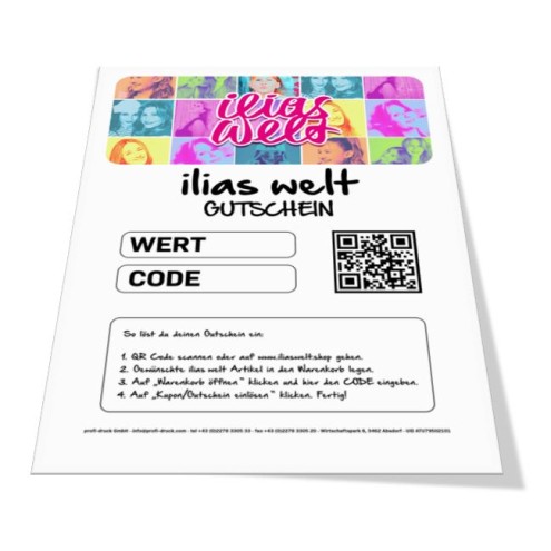 Bon d'achat EN LIGNE ILIAS WELT