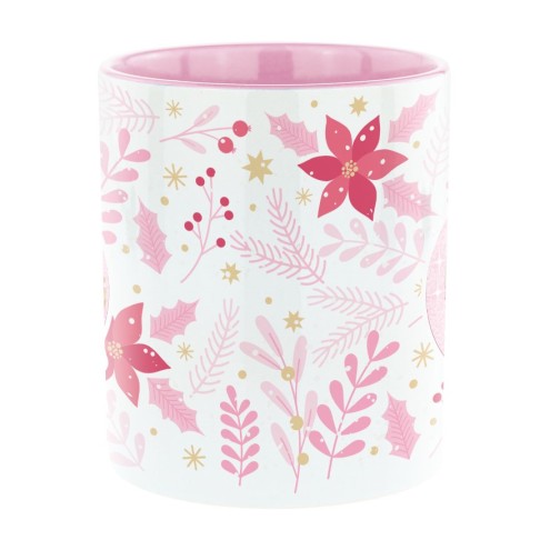 Magie d'hiver avec Ilia et Arwen Tasse bicolore rose