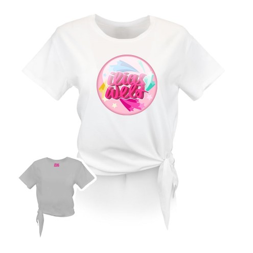 T-shirt con nodo BUTTON del mondo Ilias