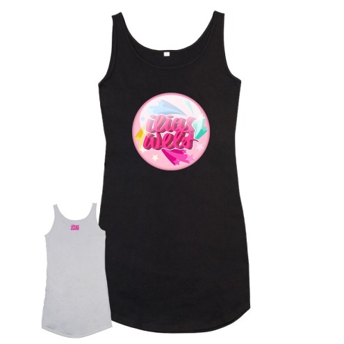 Ilias Welt BUTTON - Canotta lunga donna