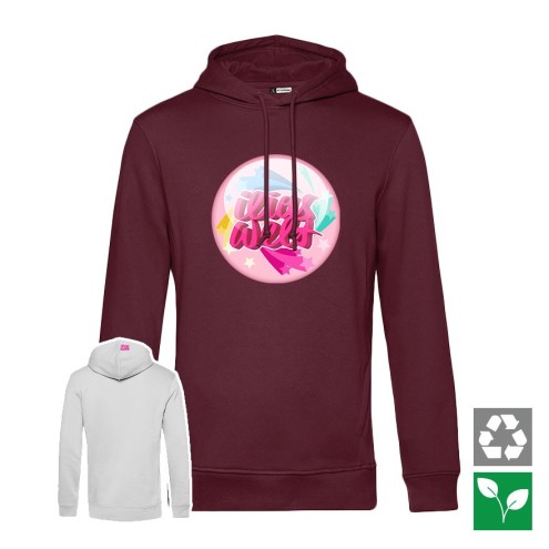 Ilias World BUTTON Organic Hoodie