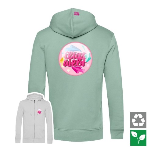 Ilias Welt BUTTON Organic Zipped Hoodie