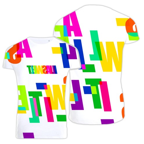 Maglietta Ilias Welt COLORFUL con stampa integrale donna