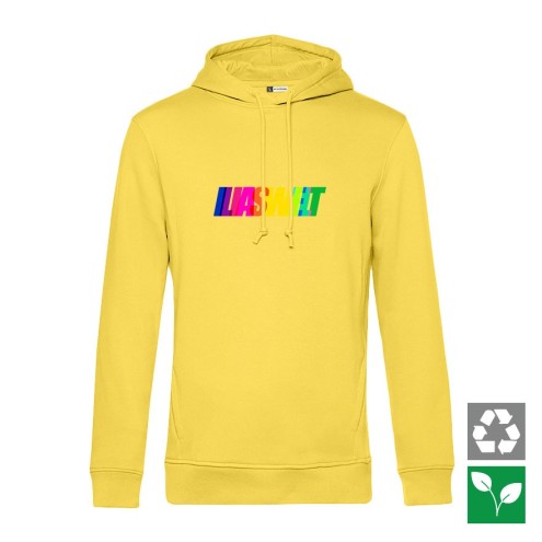 Felpa con cappuccio biologica Ilias World COLORFUL