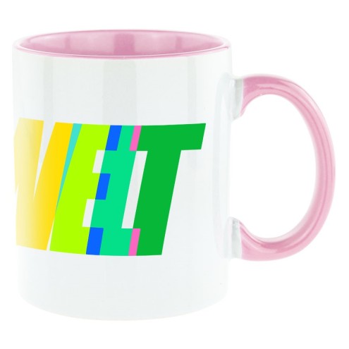Ilias Welt COLORFUL tazza bicolore rosa