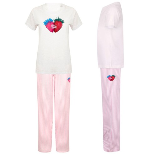 Ilias Welt Erdbeeren Pyjama unisexe