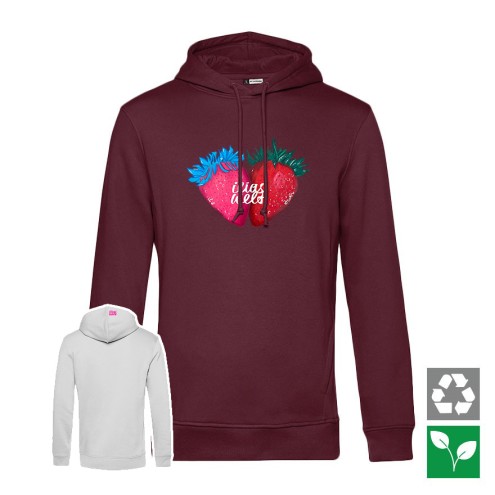 Felpa con cappuccio Ilias World Strawberries Organic