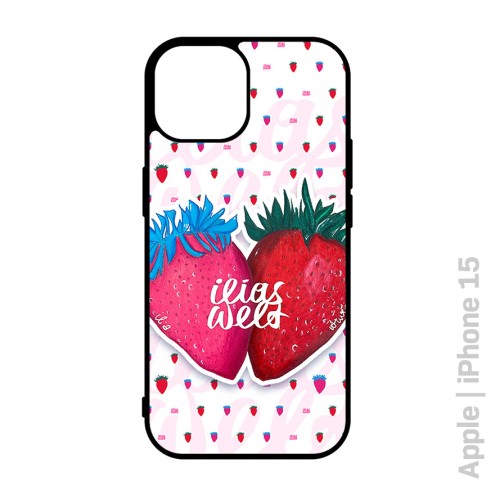 Custodia per cellulare Ilias World Strawberries nero