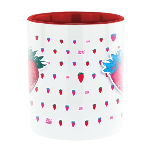 Ilias World Strawberries Bi-Color Cup red