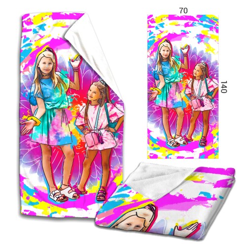 FLOWERgirls microfiber bath towel