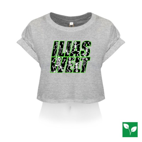 Ilias Welt SKELETT Organic Crop T-Shirt women