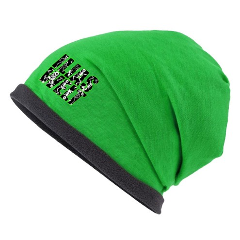 Ilias Welt SKELETT beanie hat with fleece