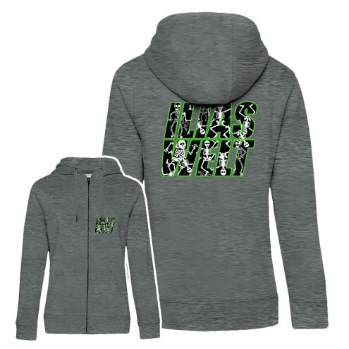 Ilias World SKELETT Premium Zipped Hoodie women