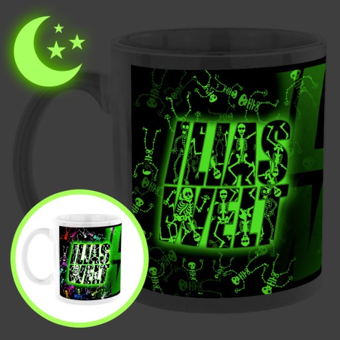 Ilias Welt SKELETT Glowing in the Dark Mug