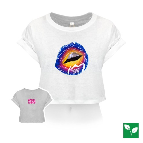 Blueberry SUMMERKISS Organic Crop T-Shirt women