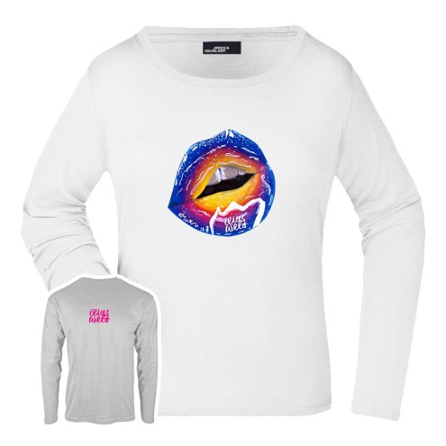 Blueberry SUMMERKISS cotton long sleeve shirt women
