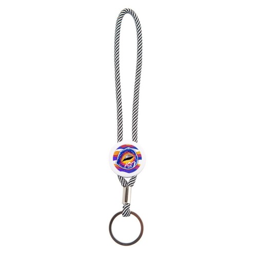 Blueberry SUMMERKISS key ring loop gray/white