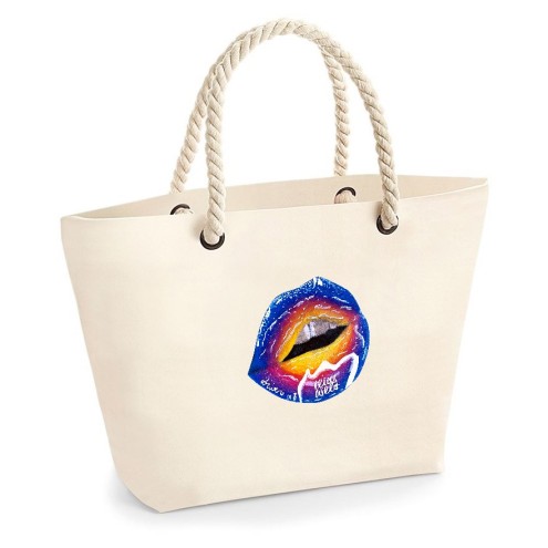 Blueberry SUMMERKISS shopping bag/beach bag
