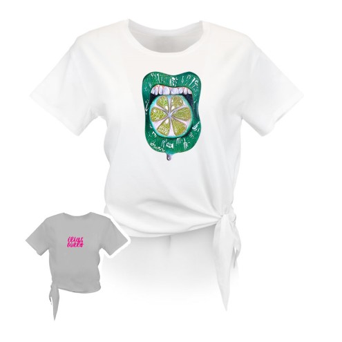 Lime SUMMERKISS knot T-shirt