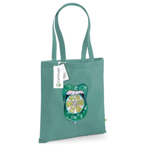 Lime SUMMERKISS cotton bag